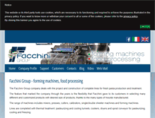 Tablet Screenshot of facchinigroup.com